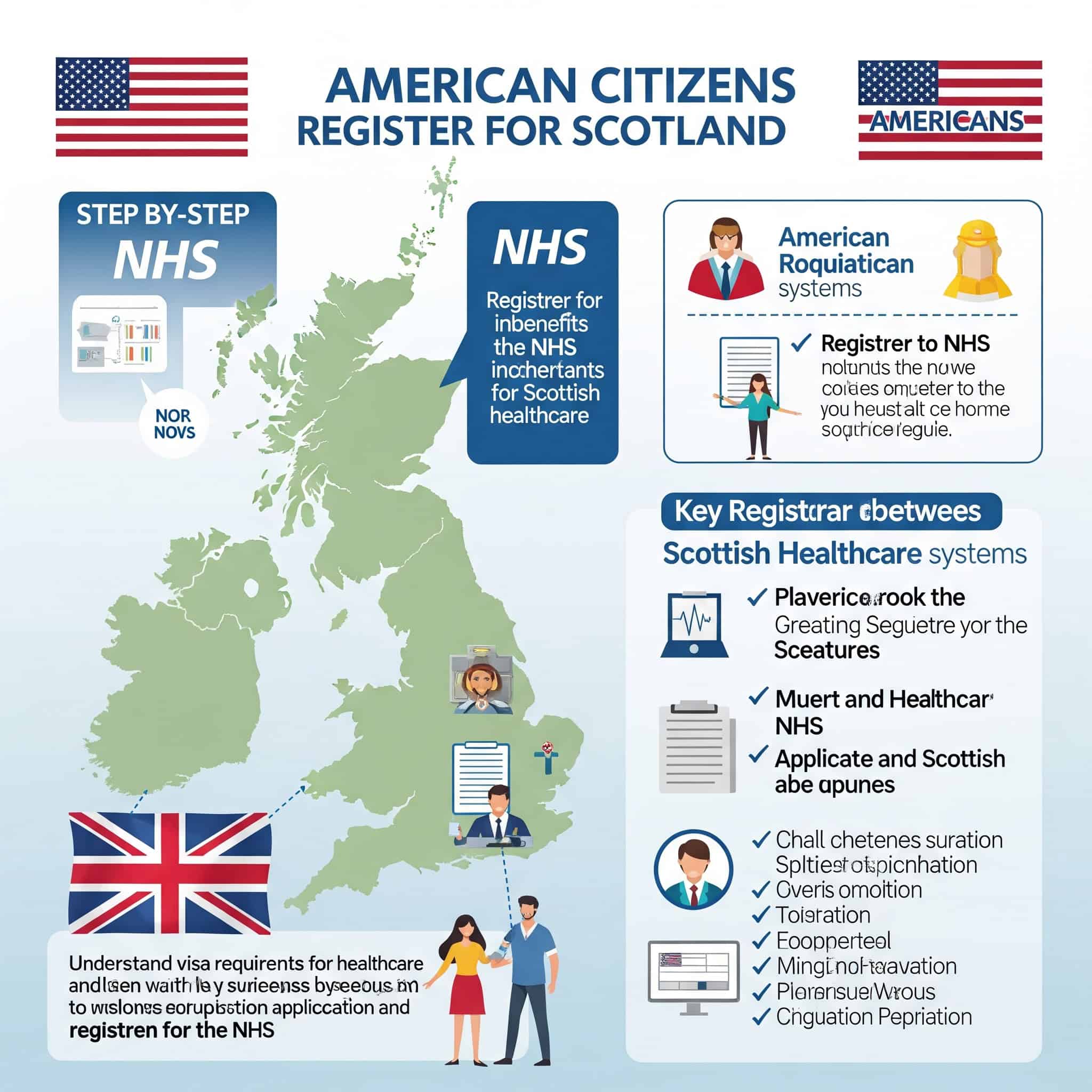 Healthcare registration for Americans moving to Scotland.