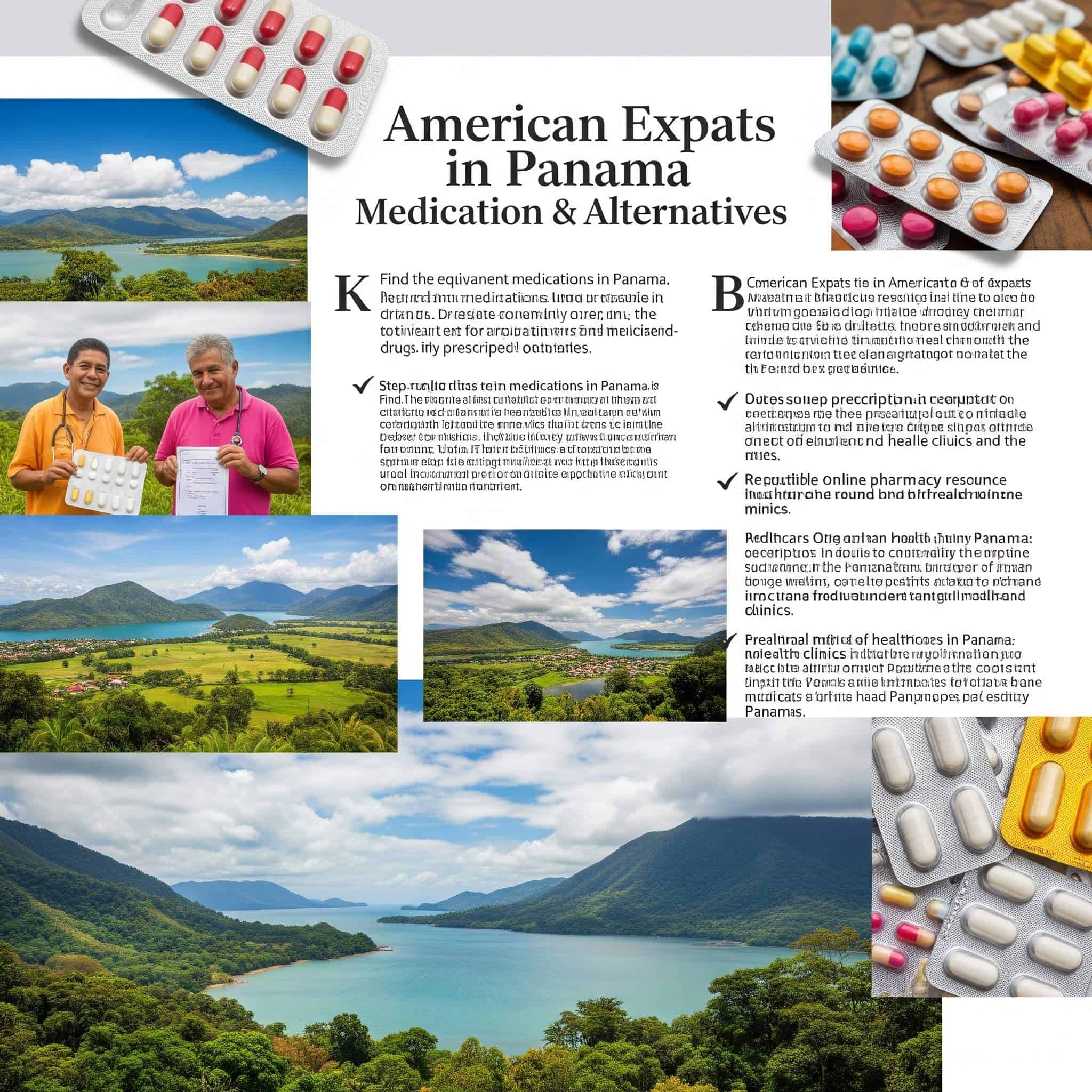 Medication mapping and alternatives for American expats in Panama.
