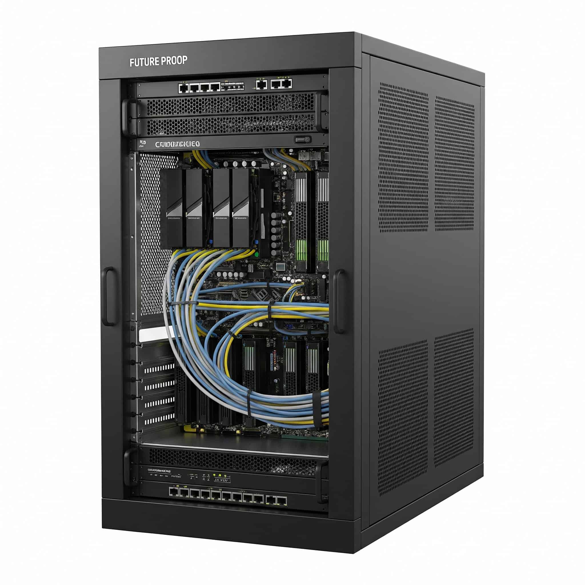 Create a setup designed to evolve with advancing technology, featuring upgrade-friendly components and expandable infrastructure