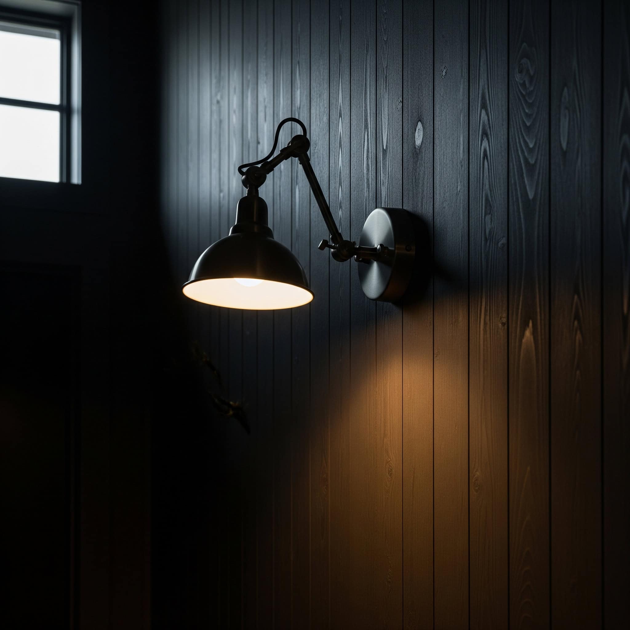 Stylish wall-mounted lighting fixture.