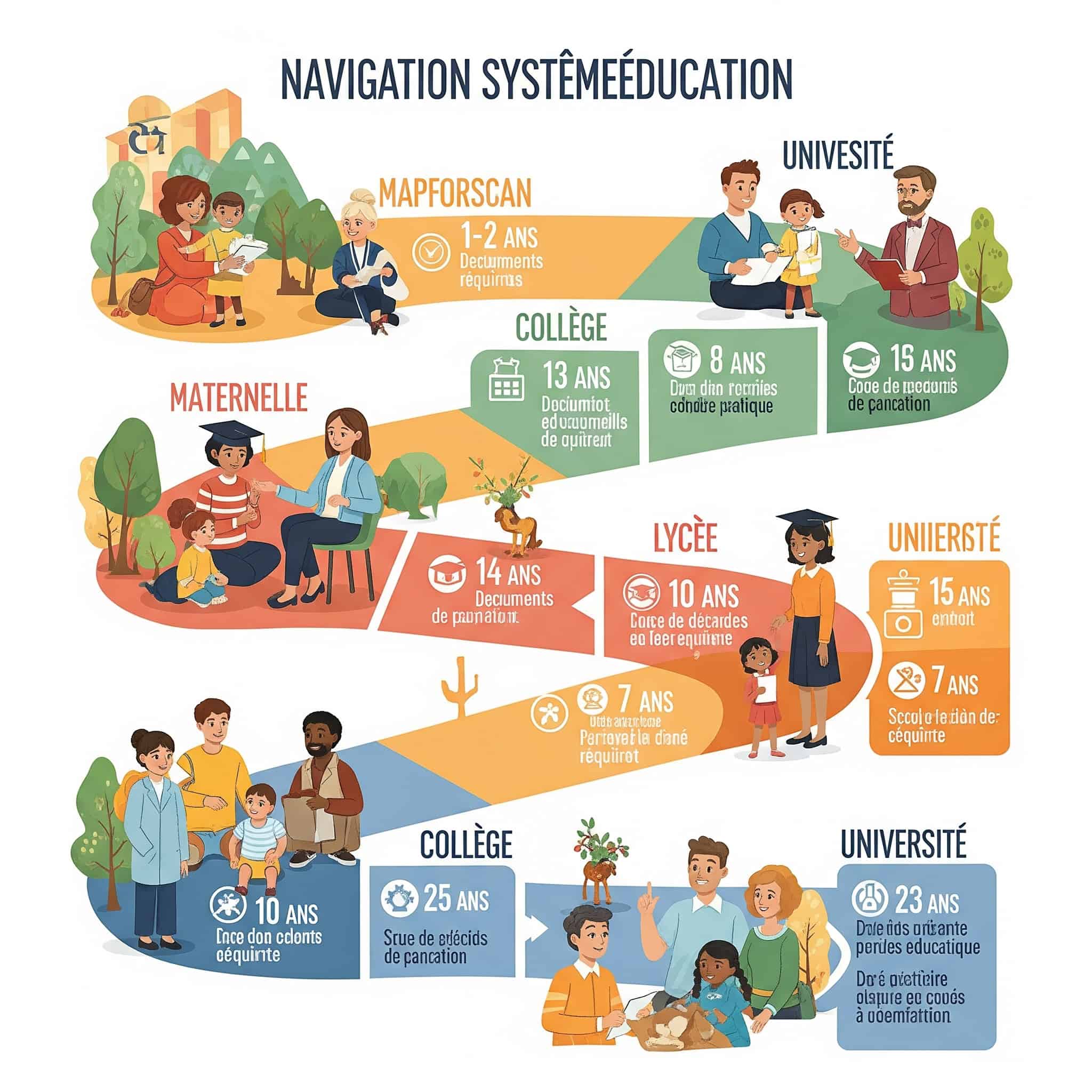 Education system navigation for families in France