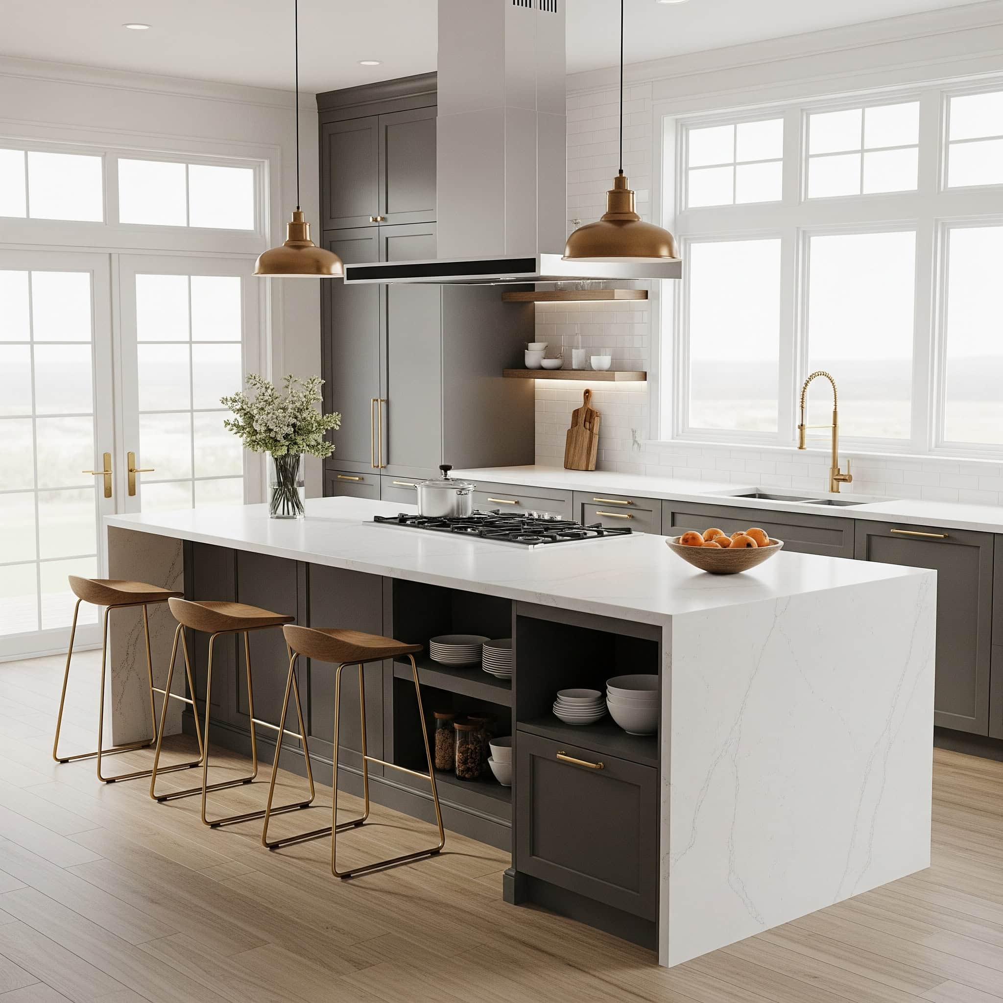 Modern kitchen island design