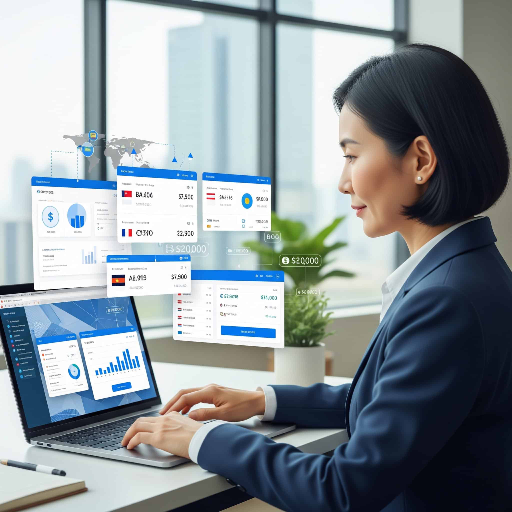 Managing multiple bank accounts and currencie