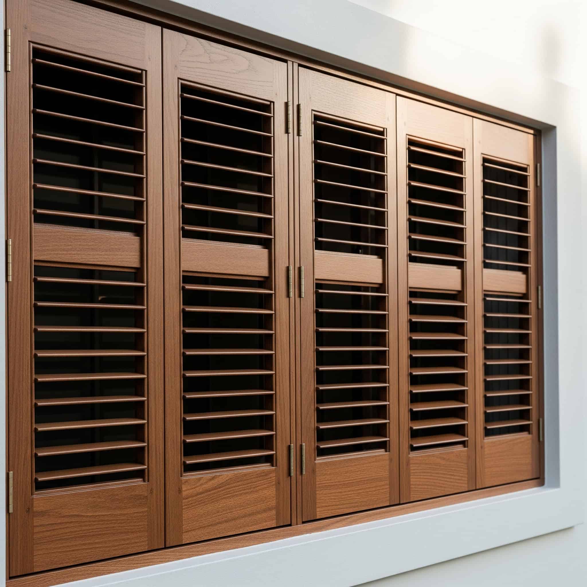 Raised panel shutters
