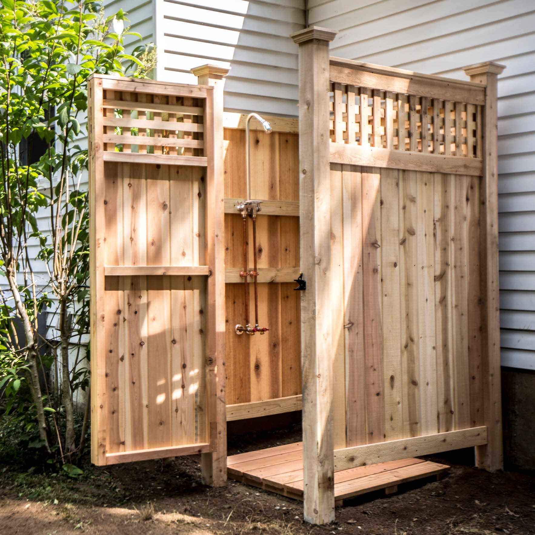 Building an Outdoor Shower - The New York Times