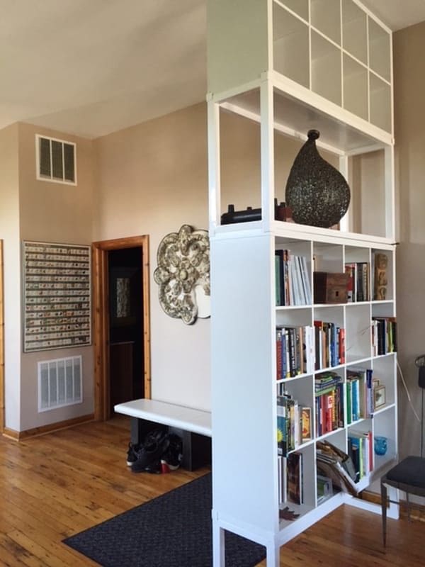 IKEA KALLAX turns into high impact room divider