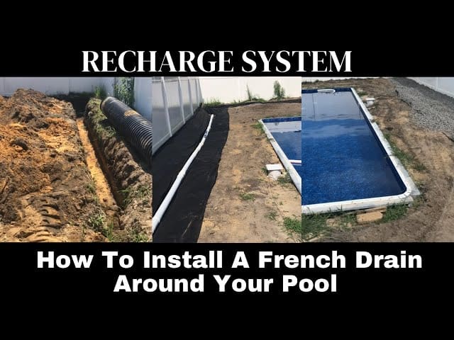 How To Install A Recharge French Drain System Around Pool To ...