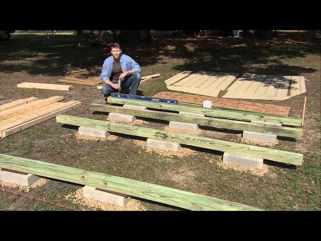 How To Level A Shed by Heartland Sheds - YouTube