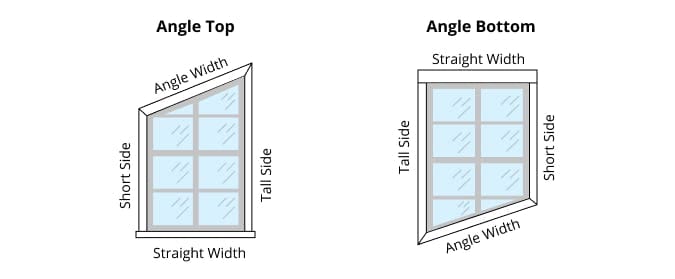 How to Measure for Angle Top and Bottom Windows