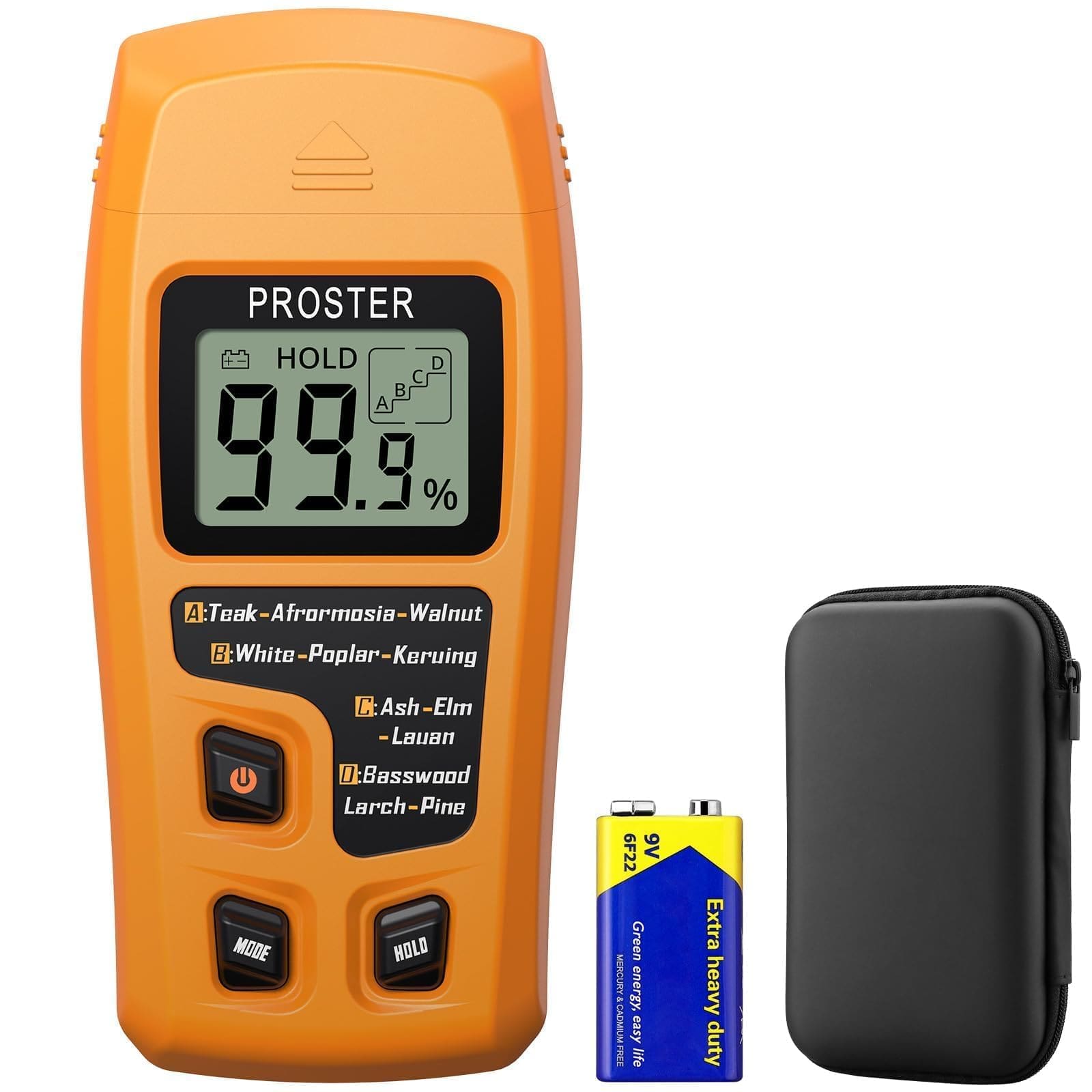 Proster Wood Moisture Meter - Digital Moisture Detector Moisture Tester