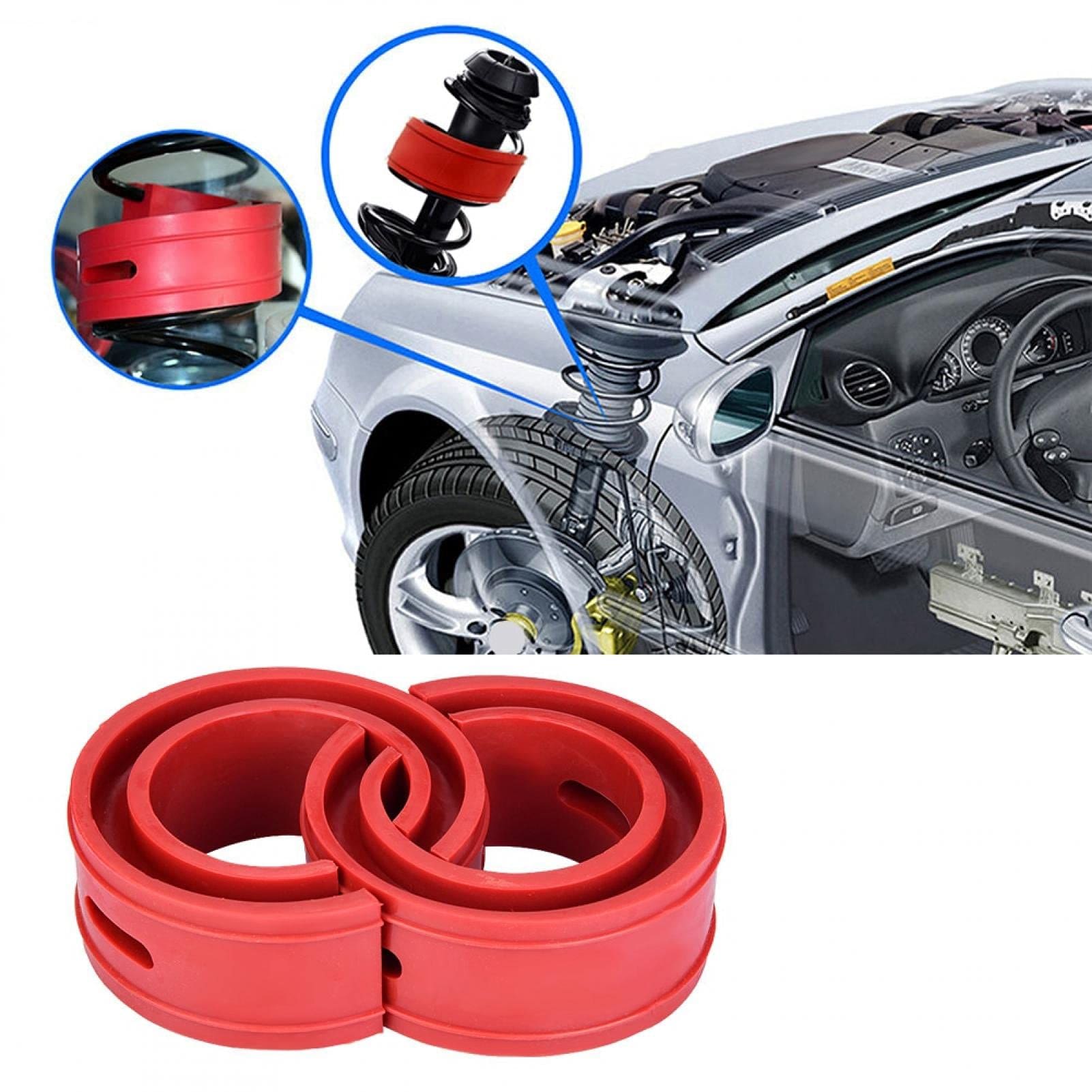 Car Rubber Shock Absorber, 2 Pieces Car Shock Absorber Buffer Buffer Spring Bumper Cushion TPE Type AF (Red) (D), Shocks - Amazon Canada