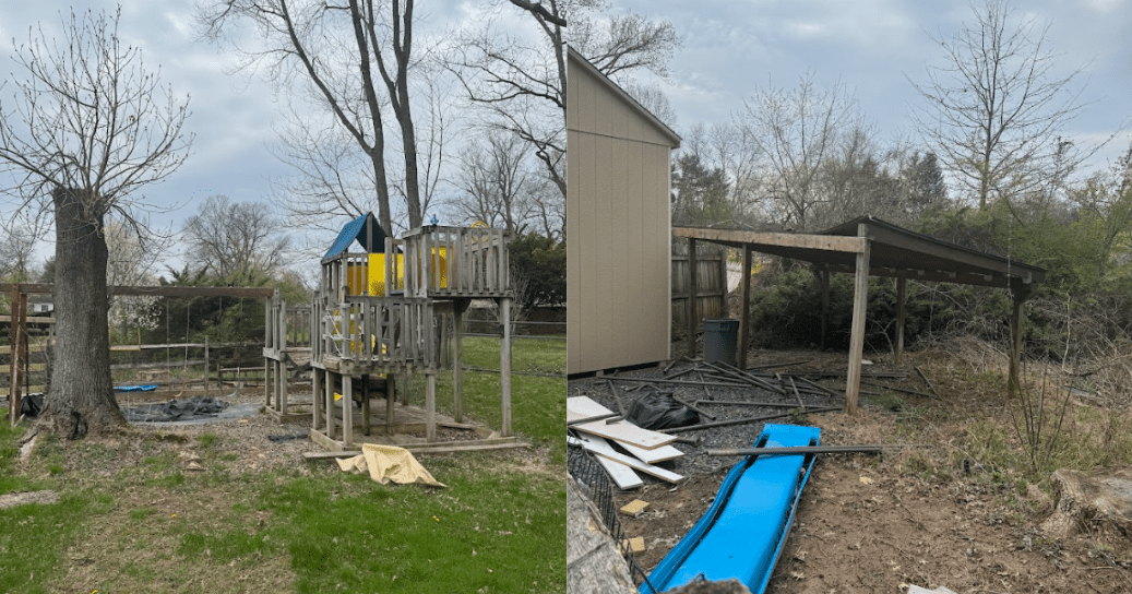 Outdoor Playset and Swing Set Removal