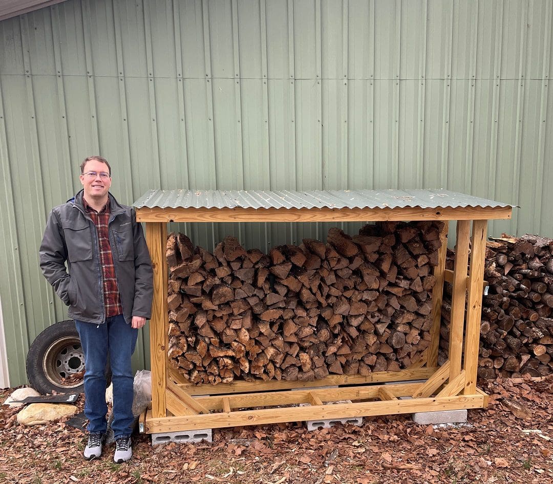 Making a DIY Covered Firewood Rack Holder - Building Strong