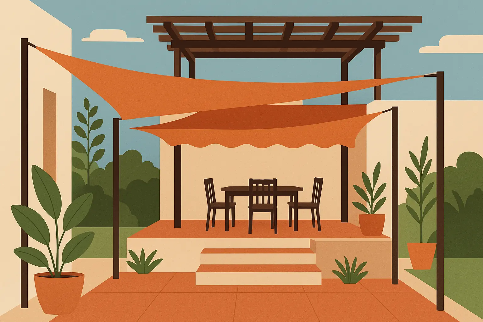 Multi-level shade system with layered coverage