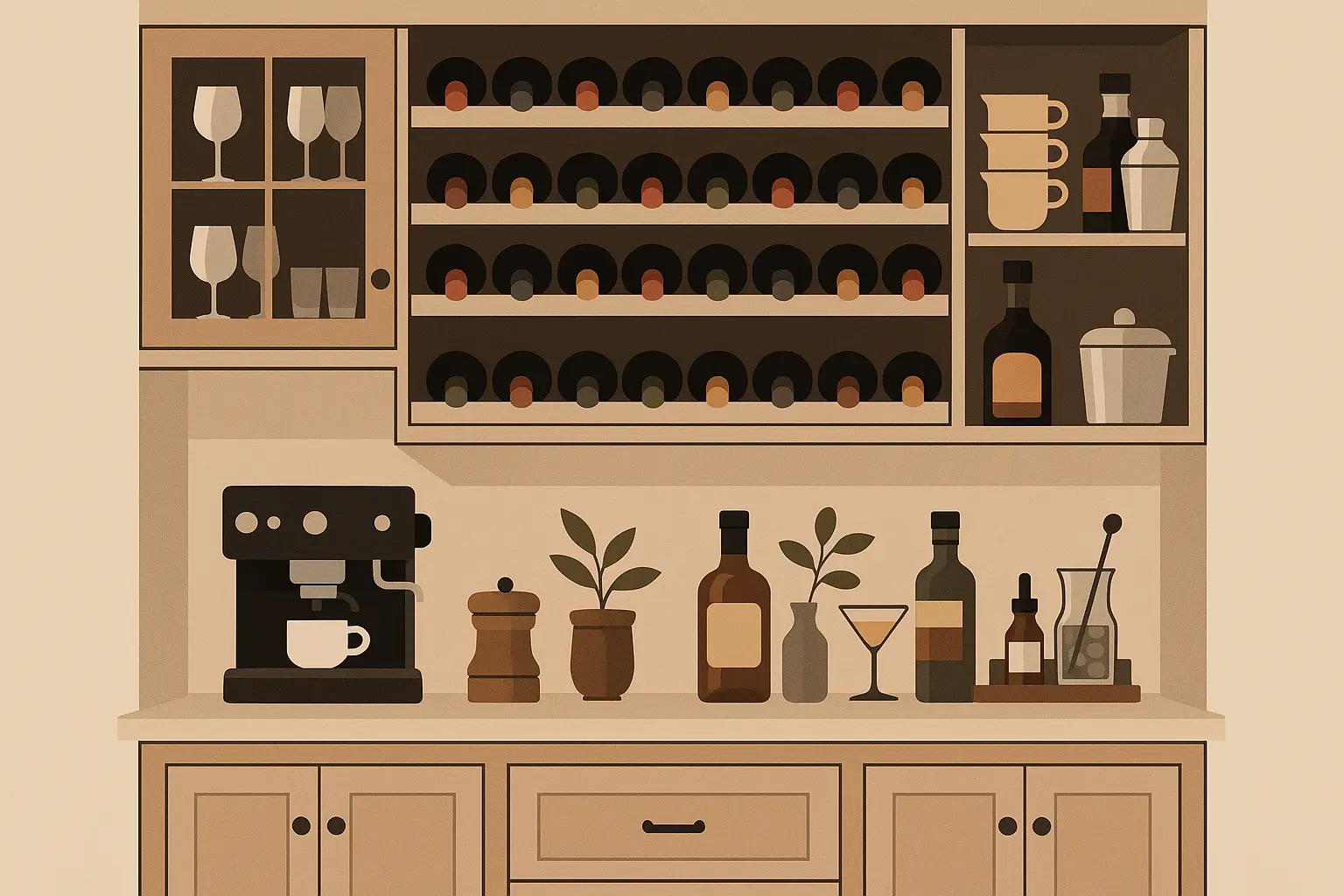 Beverage and bar pantry