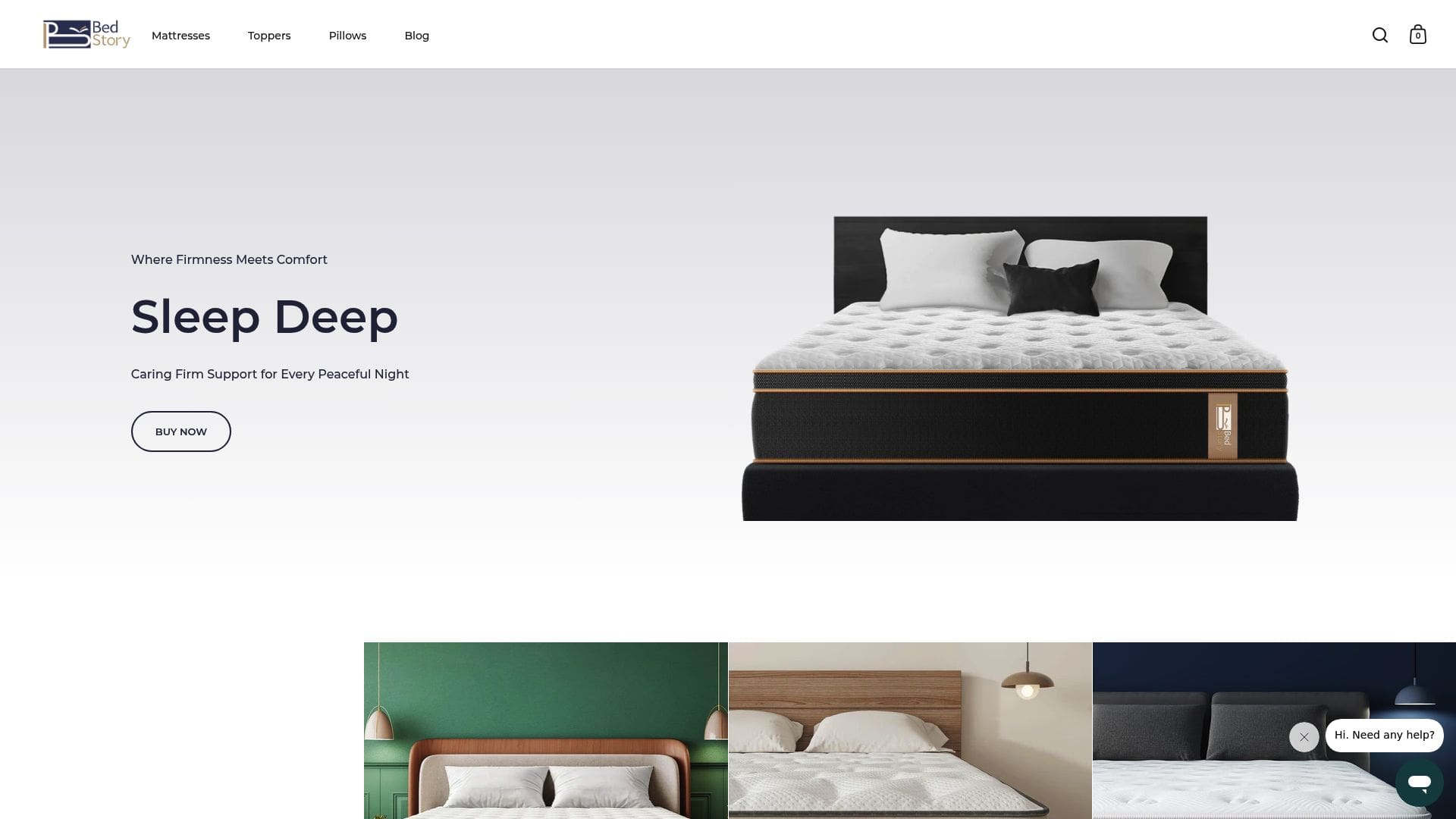 Screenshot of bedstory.com