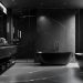 black bathroom