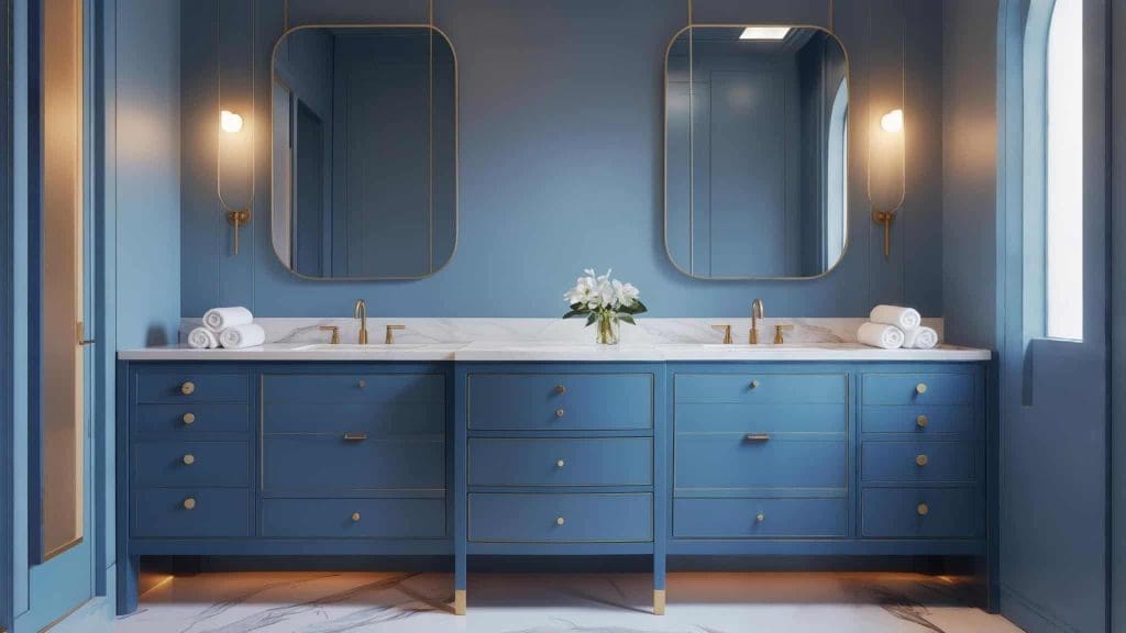 Blue Vanity Bathroom Ideas | JiffyJunk