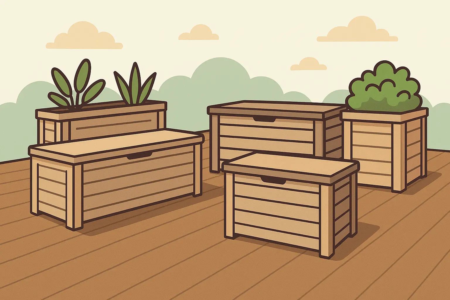 Functional outdoor storage and organization solutions