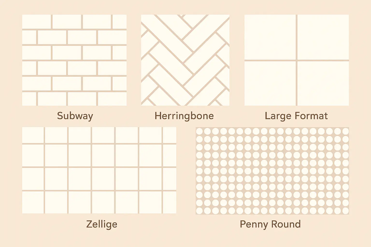 Classic tile backsplash options in modern kitchen