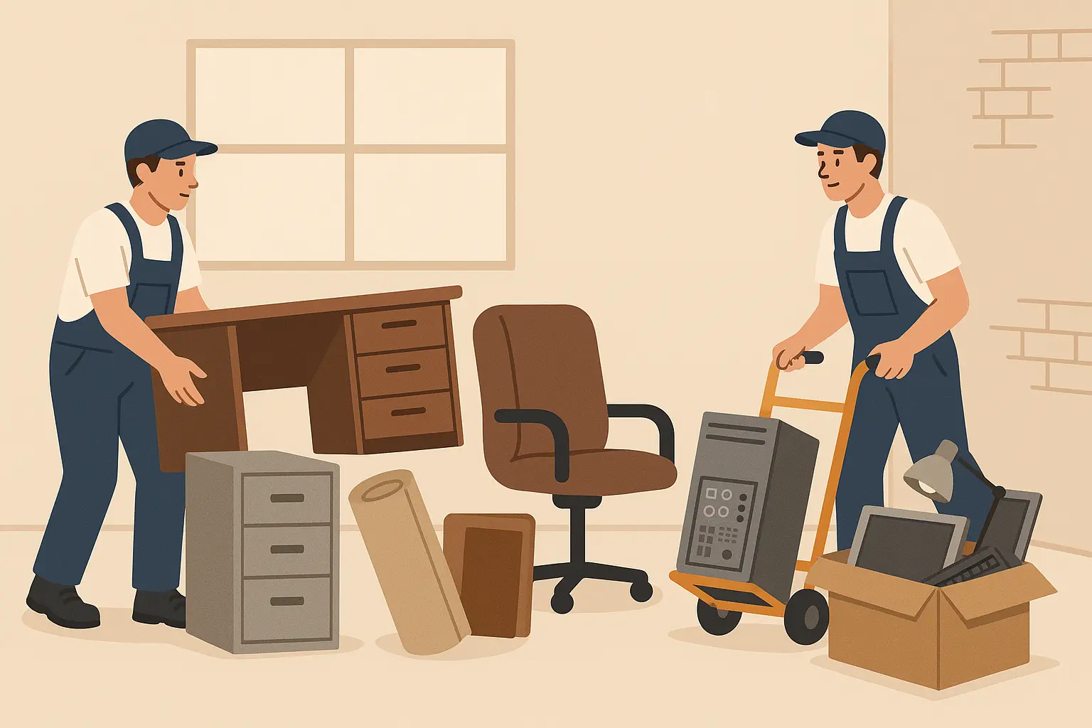 Professional office cleanout and junk removal