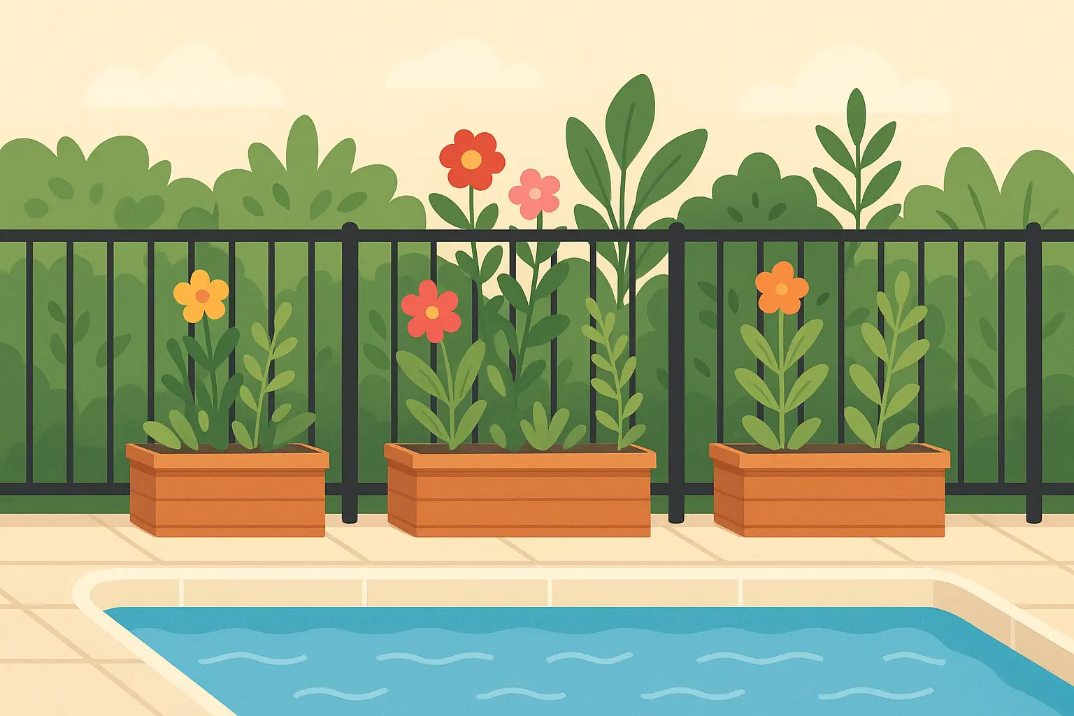 Multi-functional pool fence options