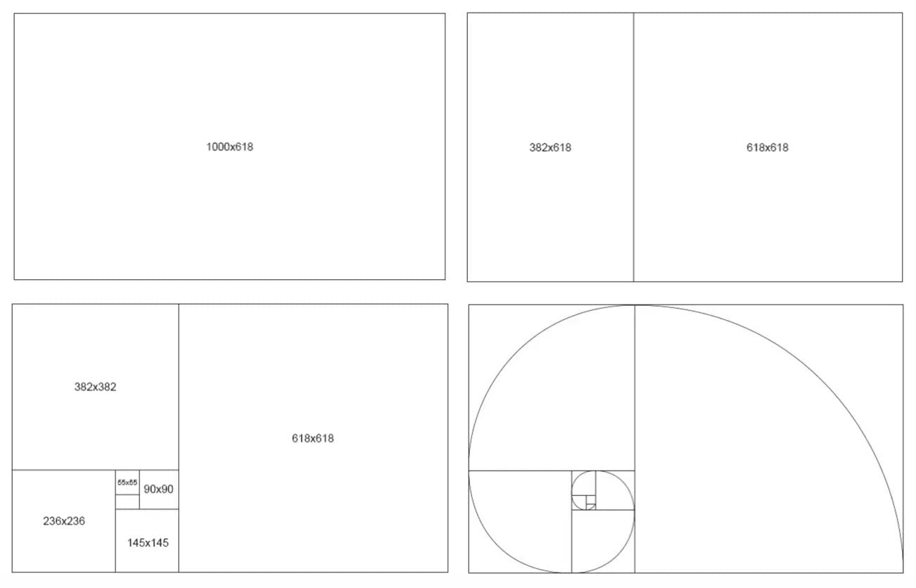 Golden ratio rectangles