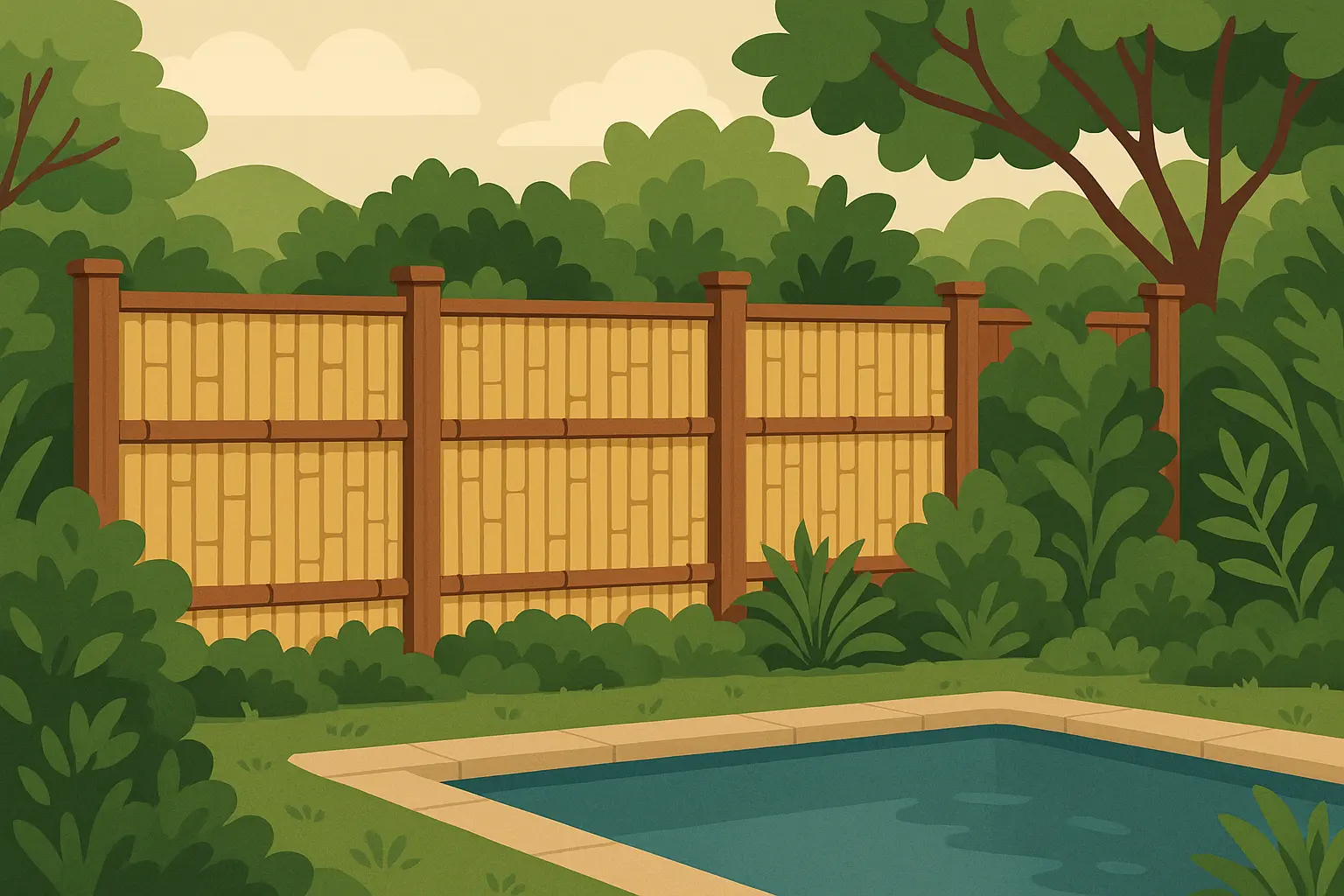 Natural and eco-friendly pool fence solutions