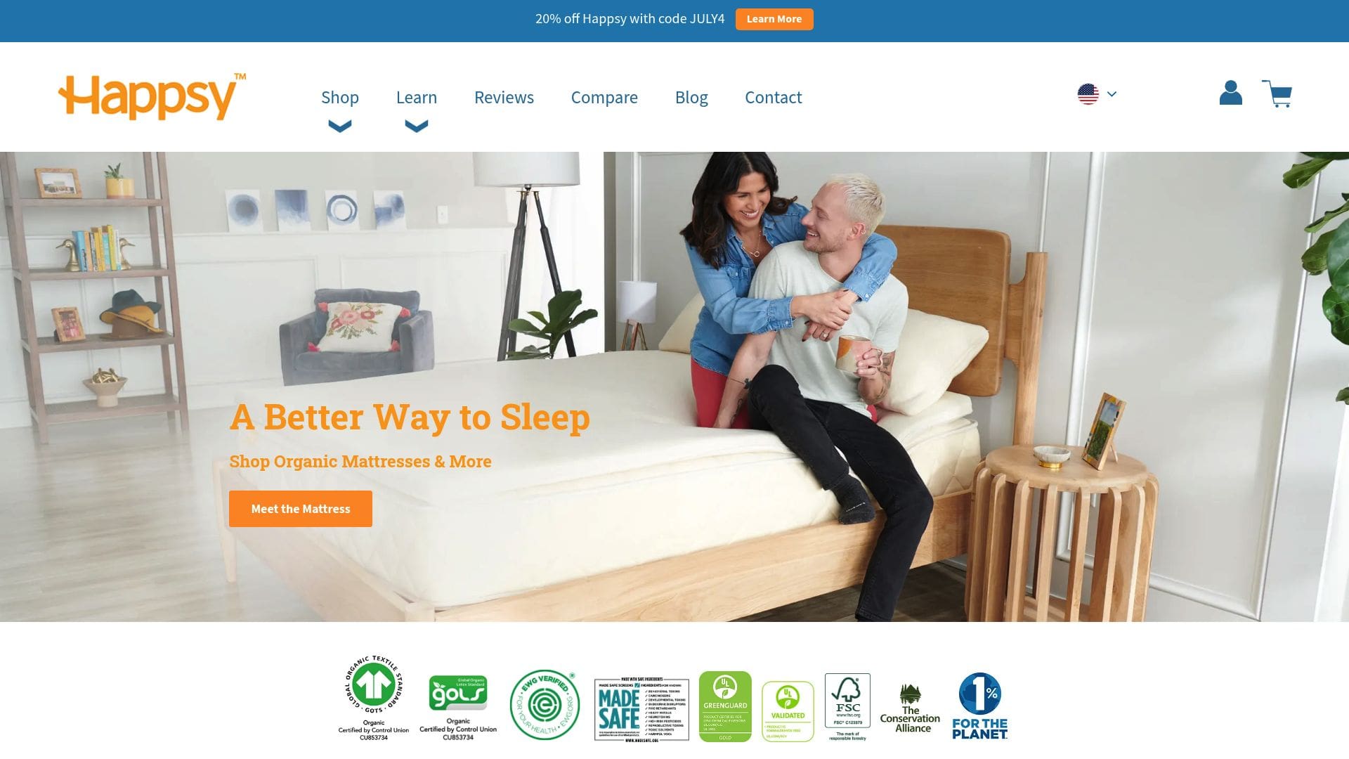 Screenshot of happsy.com