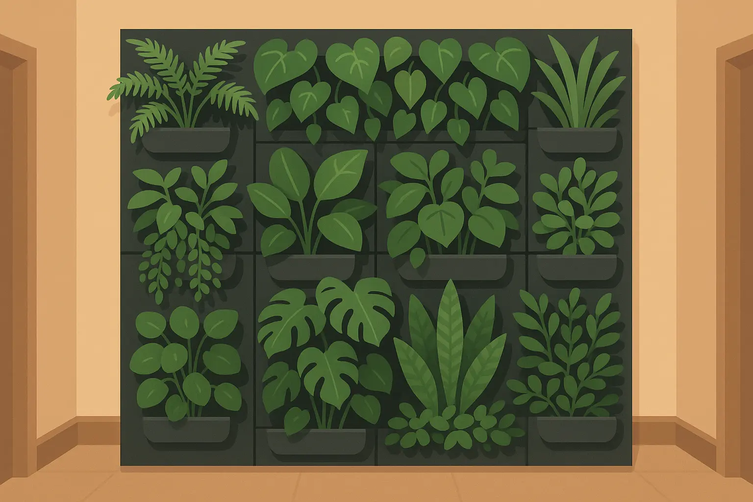 Vertical garden wall