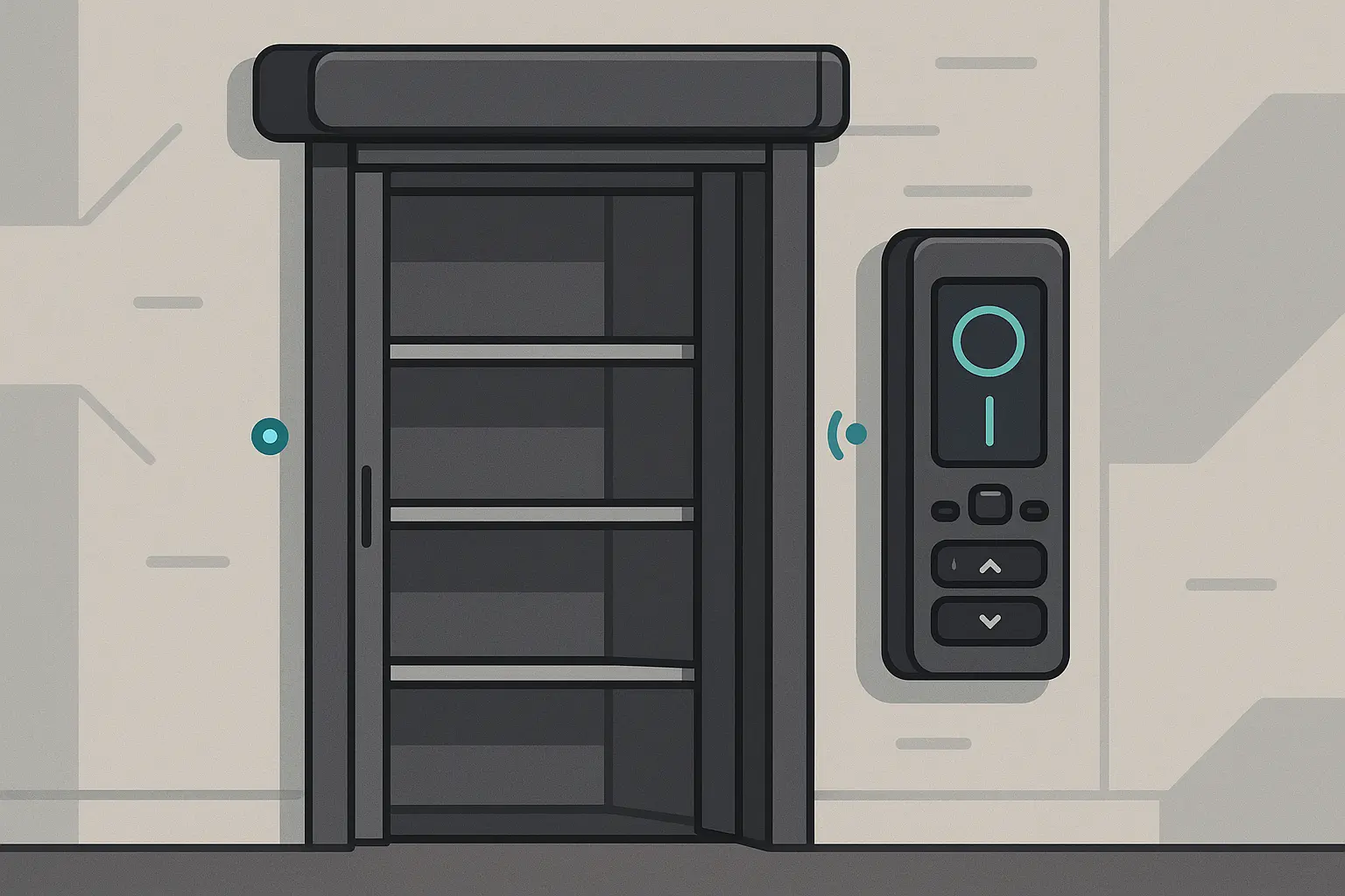 Motorized smart pantry door system