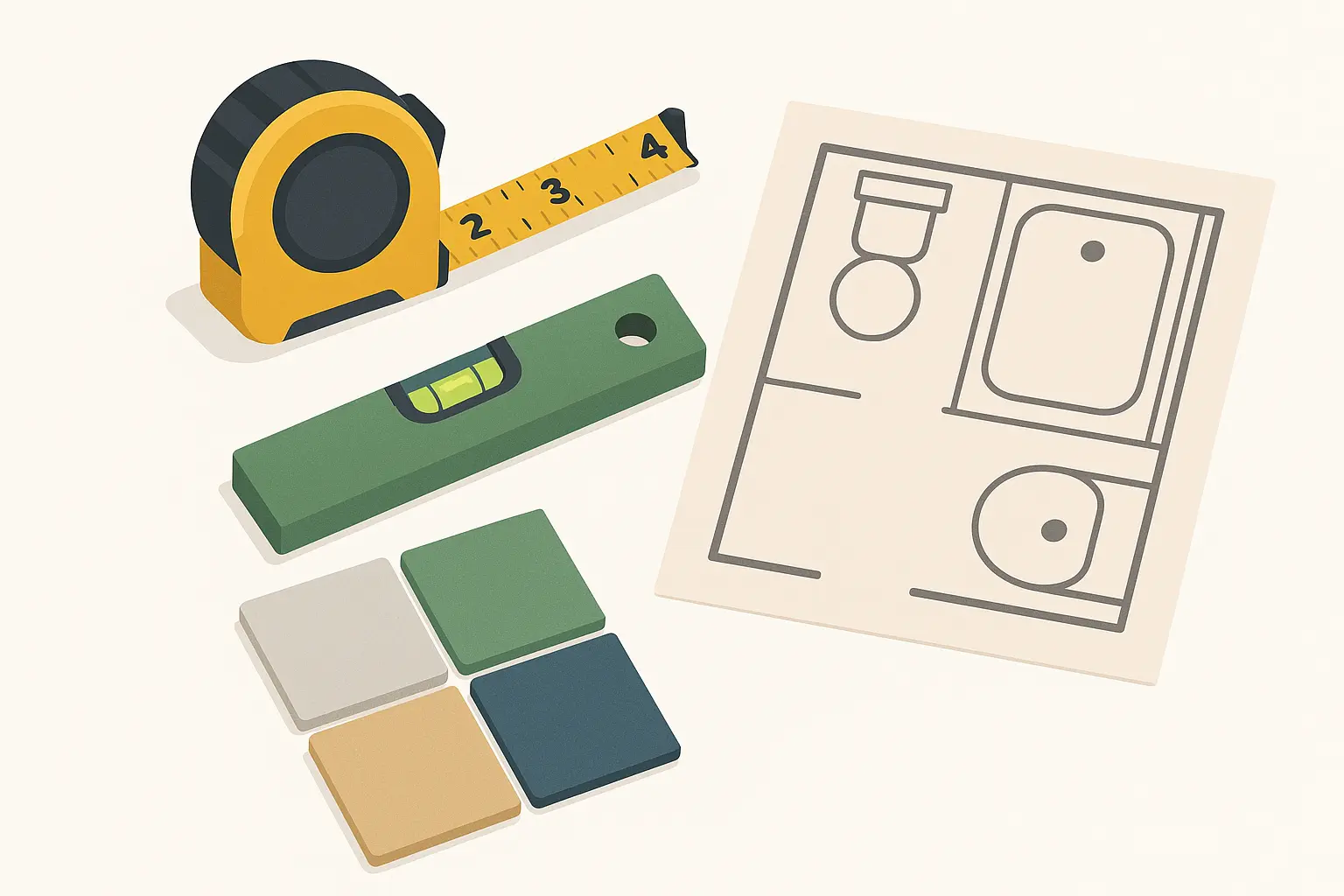 Planning shower niche dimensions and placement