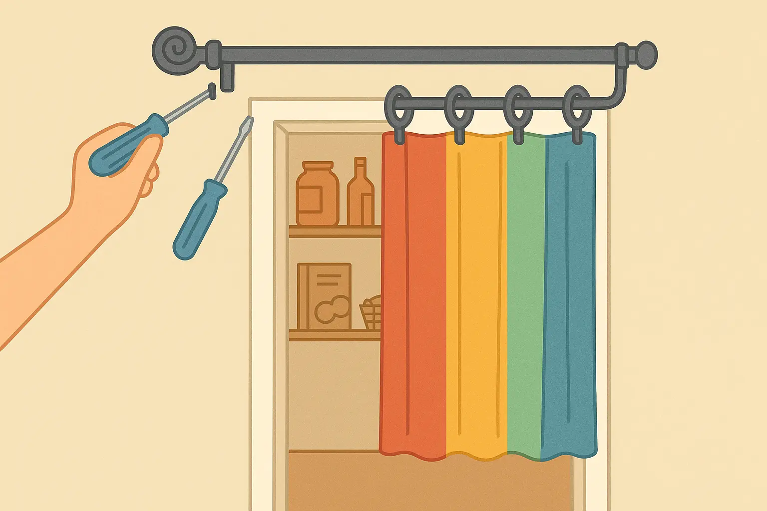 Budget-friendly DIY pantry door solutions
