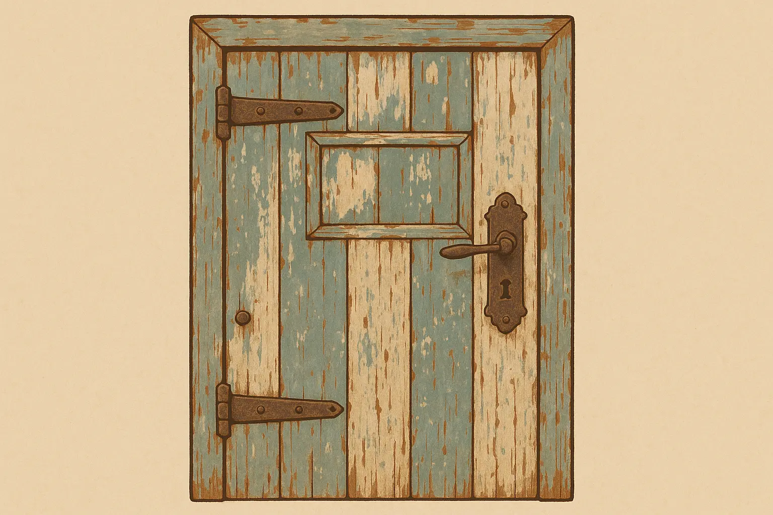 Vintage repurposed pantry door ideas