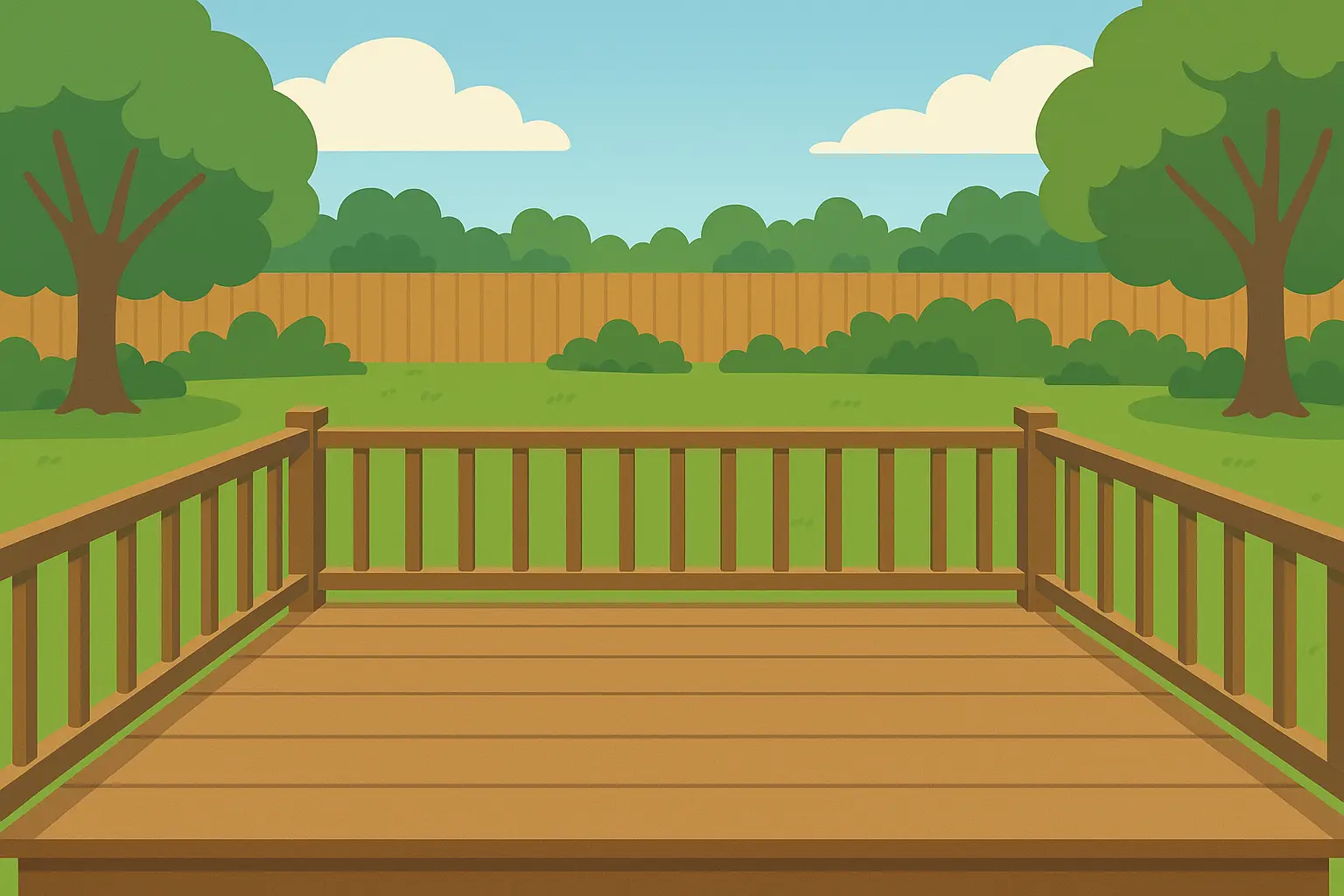 Modern deck with stylish outdoor furniture arrangement