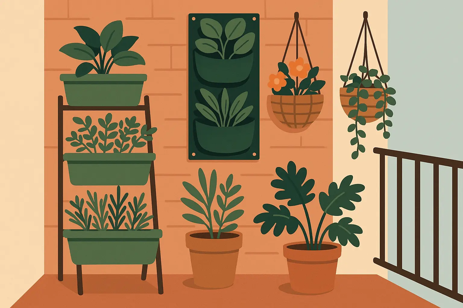 Space-saving and vertical growing solutions