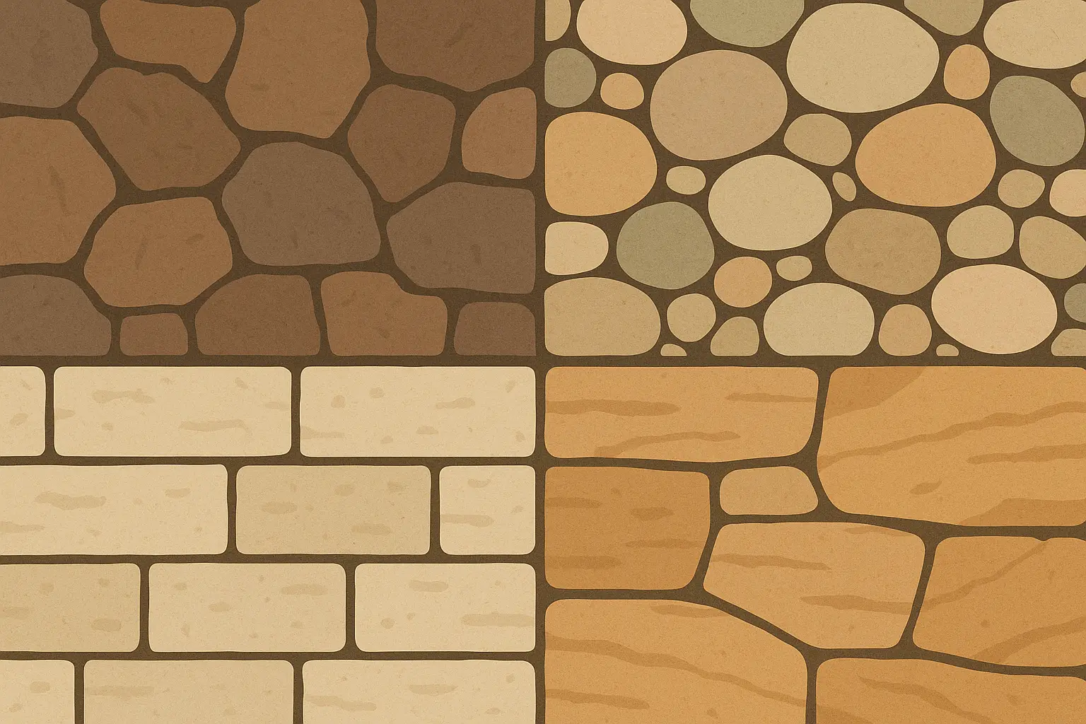 Natural stone fireplace with stacked fieldstone design