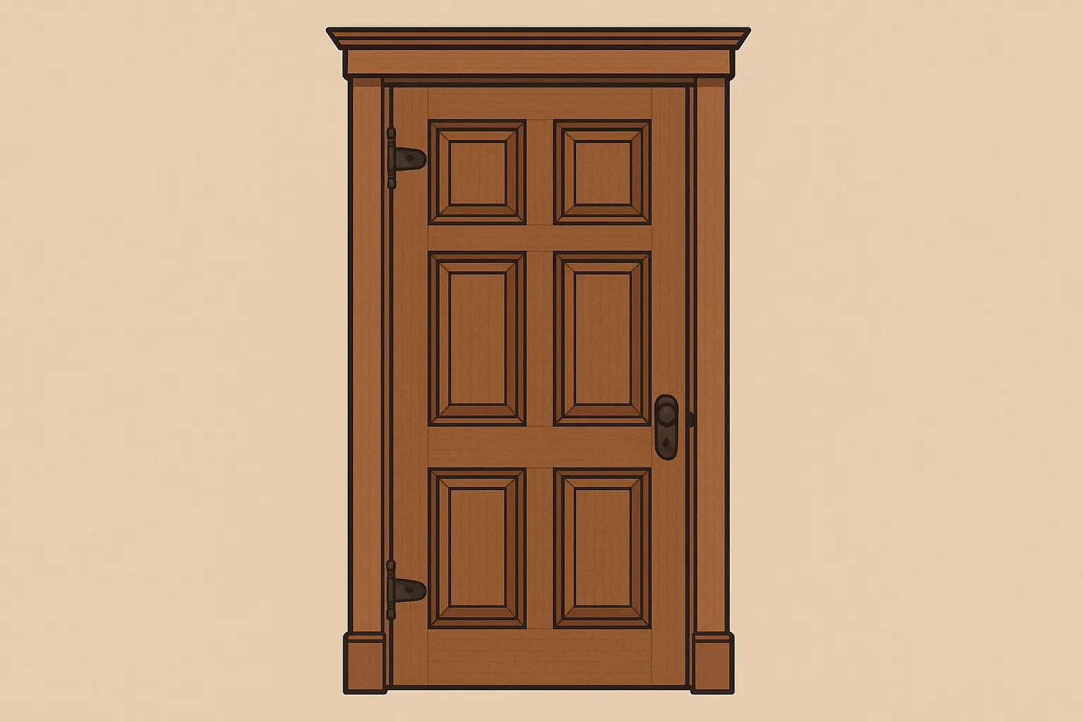 Traditional swing pantry door styles