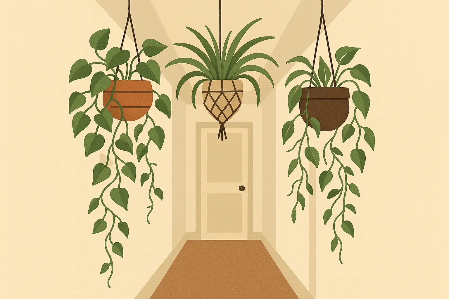 Hanging plant display