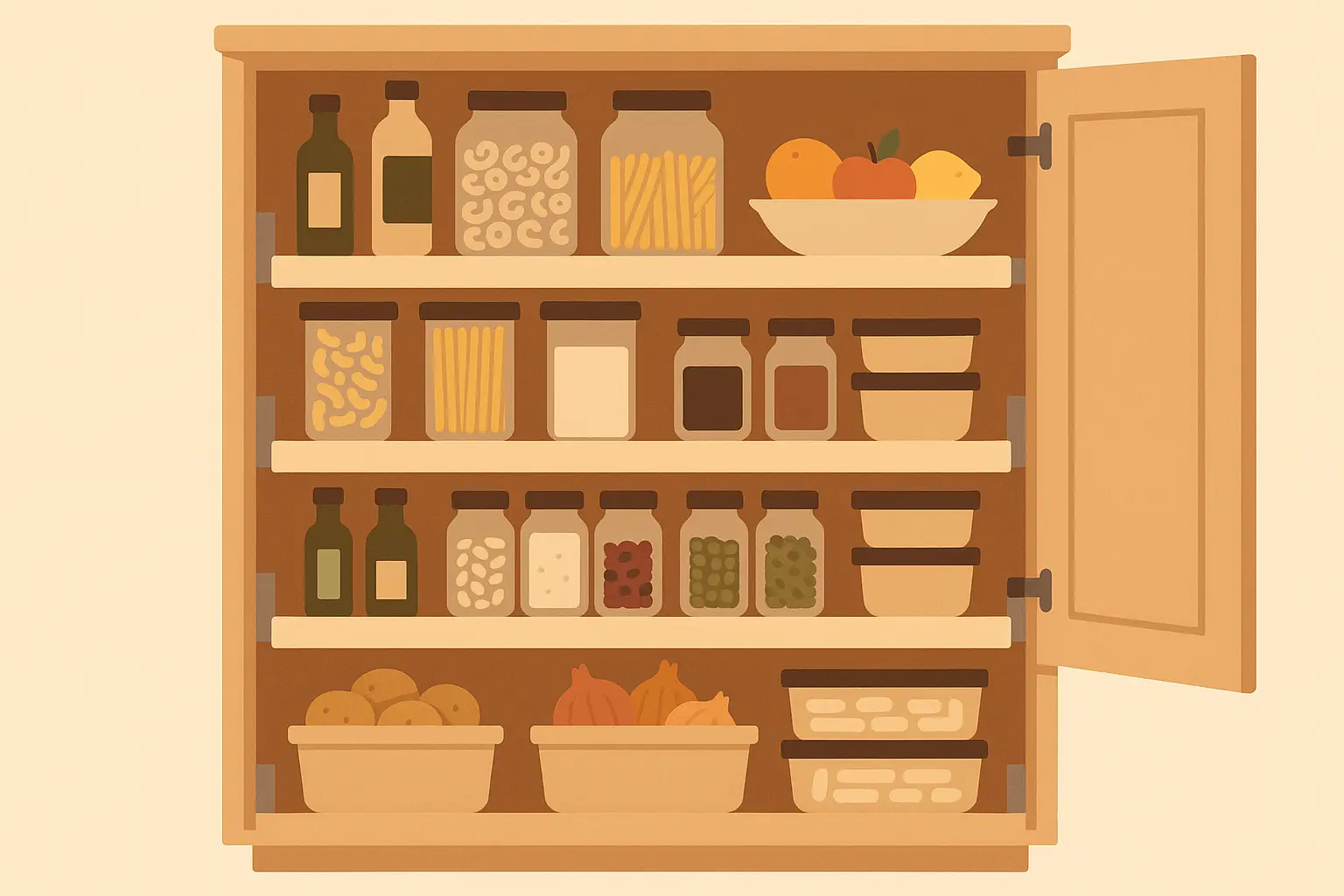 Pull-out pantry systems