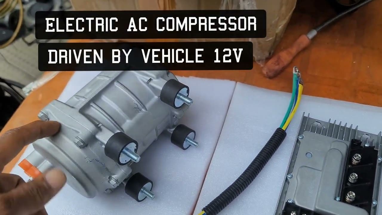 Converting any car AC to 12V Electric R134a Airconditioner Compressor from belt driven