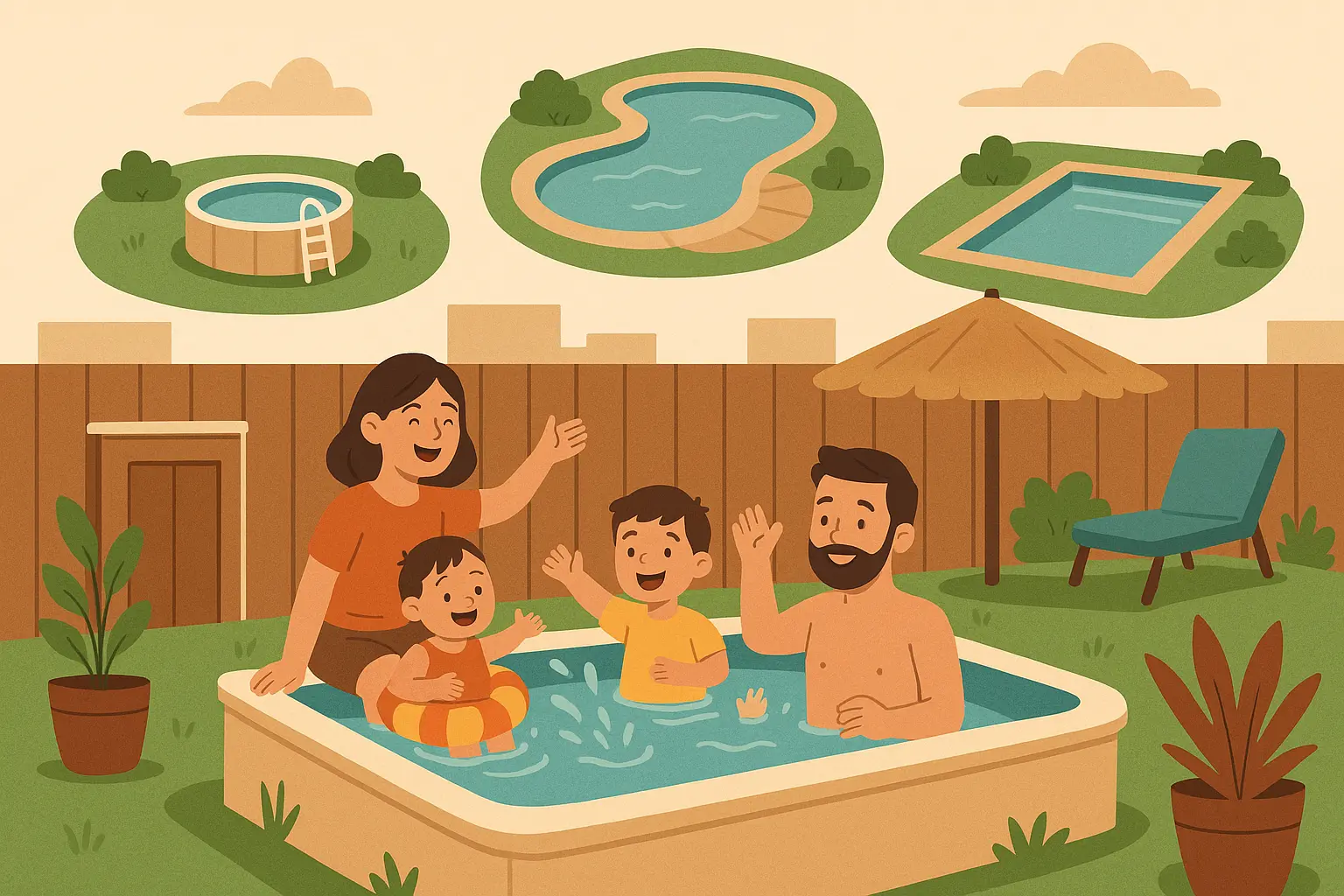 Small backyard pool transformation completed