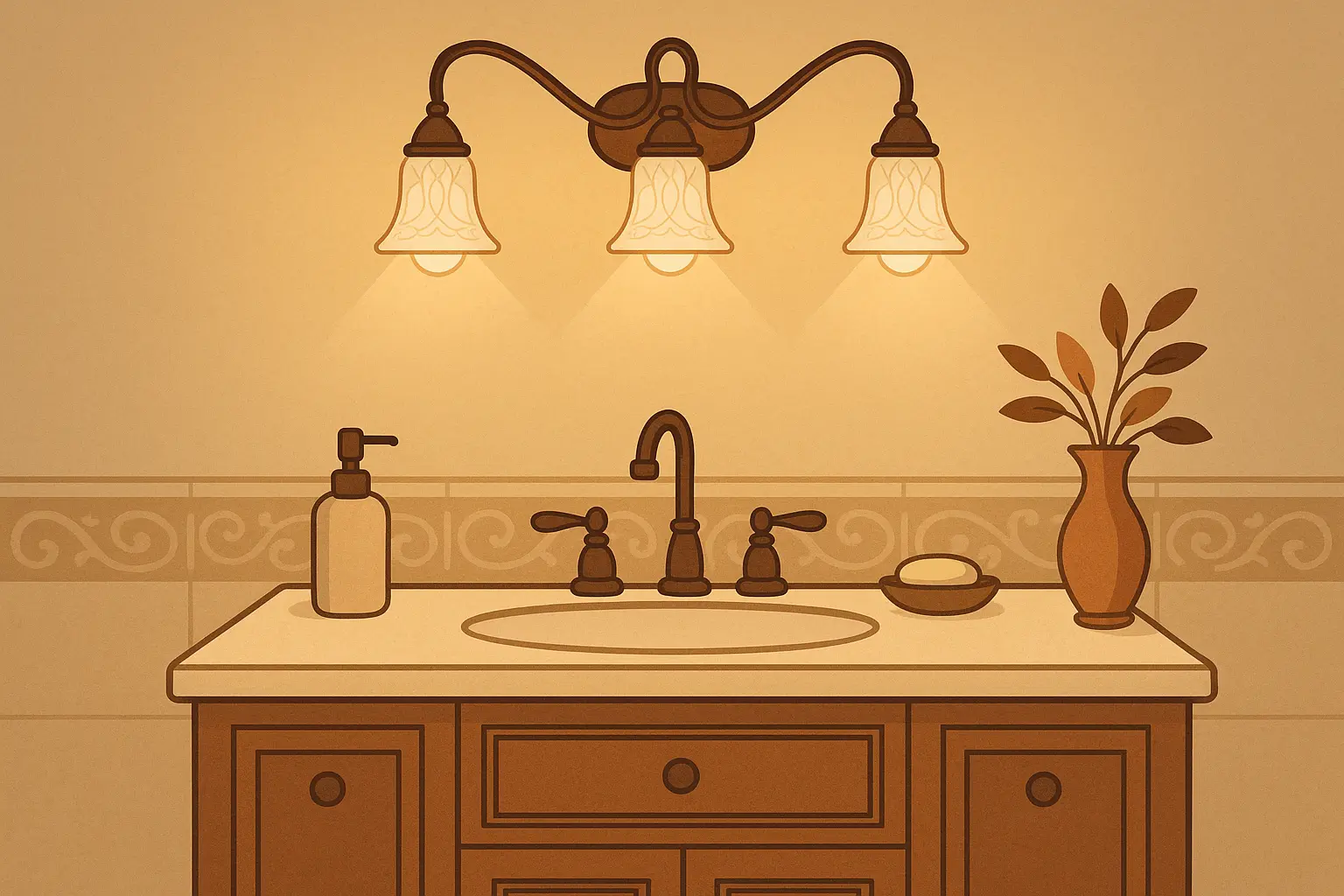 Traditional classic vanity lights