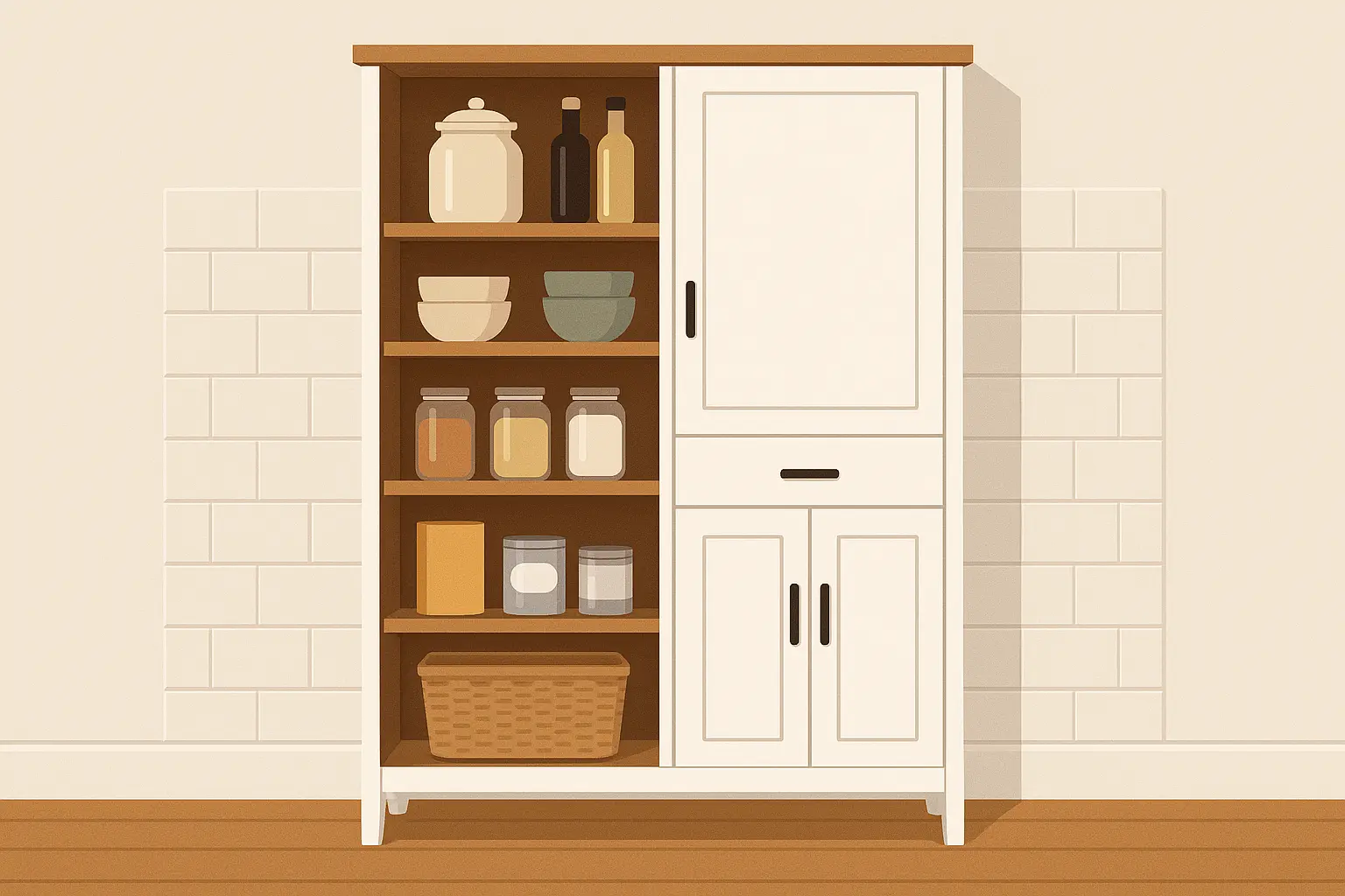 Budget-friendly freestanding pantry cabinet options