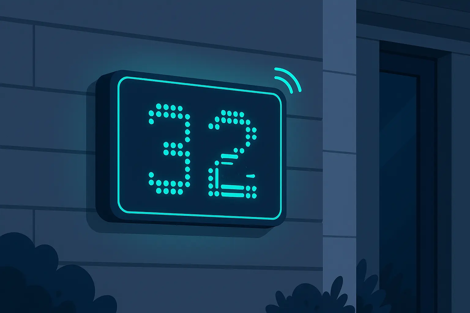 High-tech smart house number solutions
