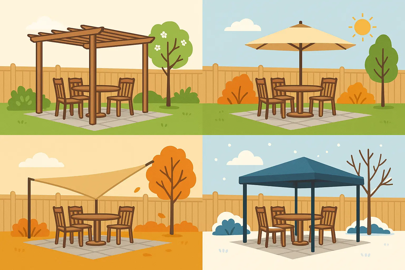 Seasonal rotation shade system setup