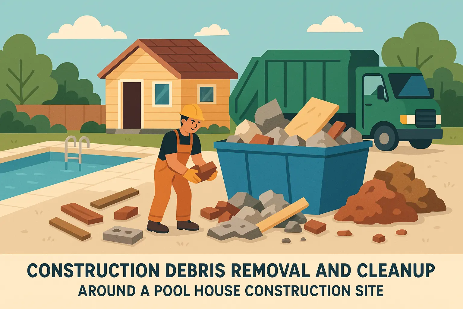 Managing pool house project with professional support