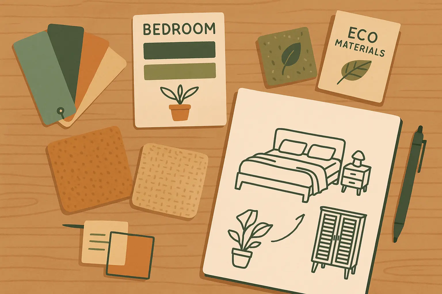 Green bedroom planning factors