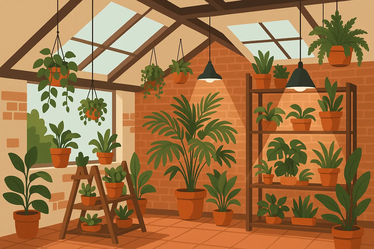 Indoor garden oasis loft transformation