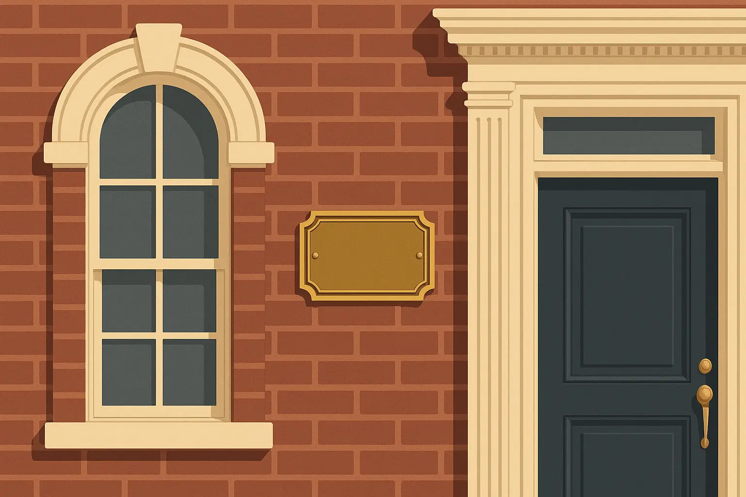 Traditional classic house number displays